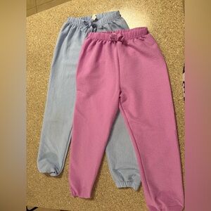 SHEIN Kids' Lavender and Light Blue Joggers